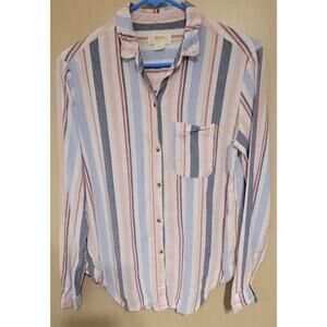 Anthropologie Maeve Chatham Striped Button down Shirt Women's Size Sm